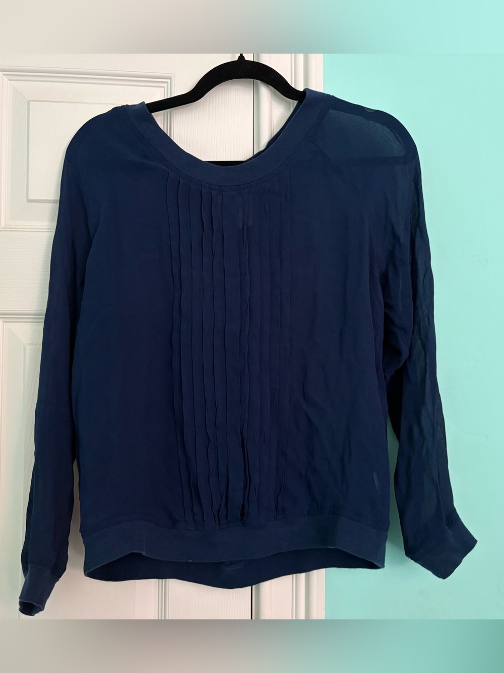 Anthropologie Navy Blouse!